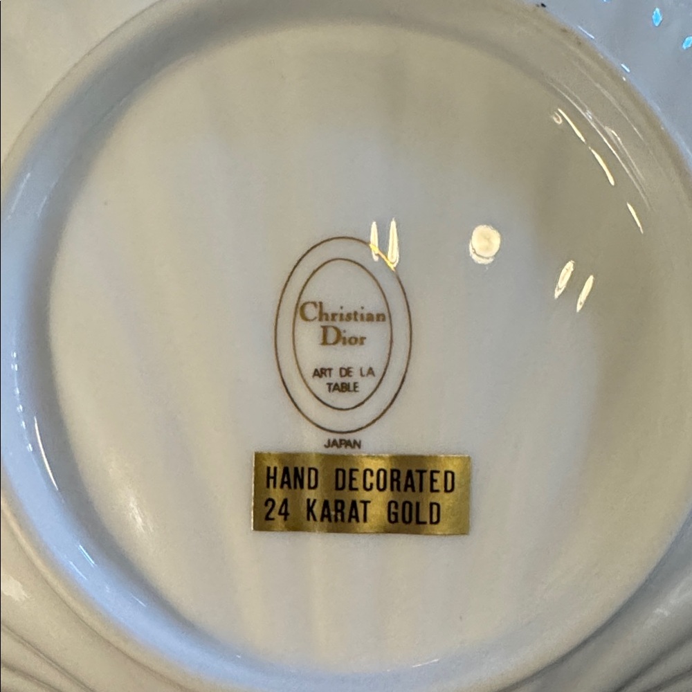 Christian Dior 24K Gold Shell Dish – Vintage Estate Piece Toni Clark - Picture 3 of 6